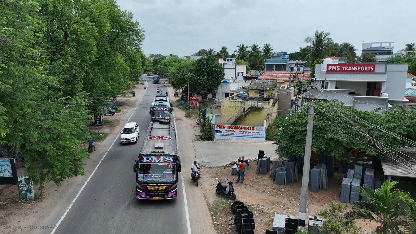 PMS Buses on the Road